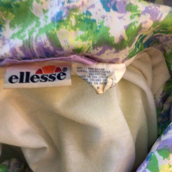 Vintage Ellesse Floral Colorful Windbreaker 80’s M - Picture 7 of 7